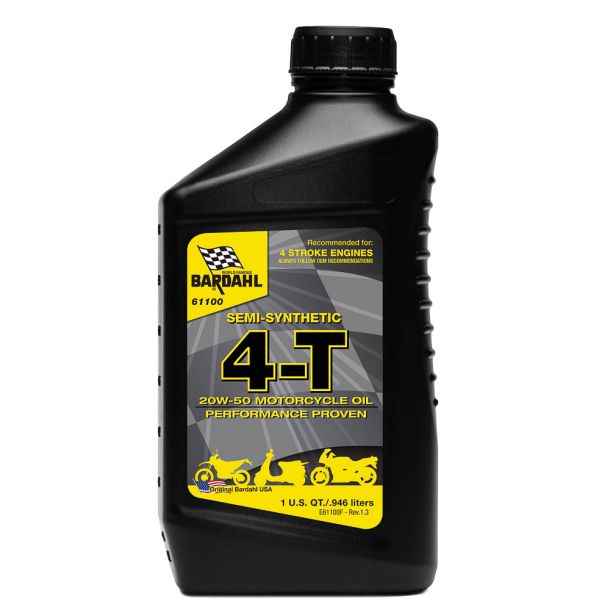 4-T 20W-50 Semi-Synthetic Motorcycle Oil